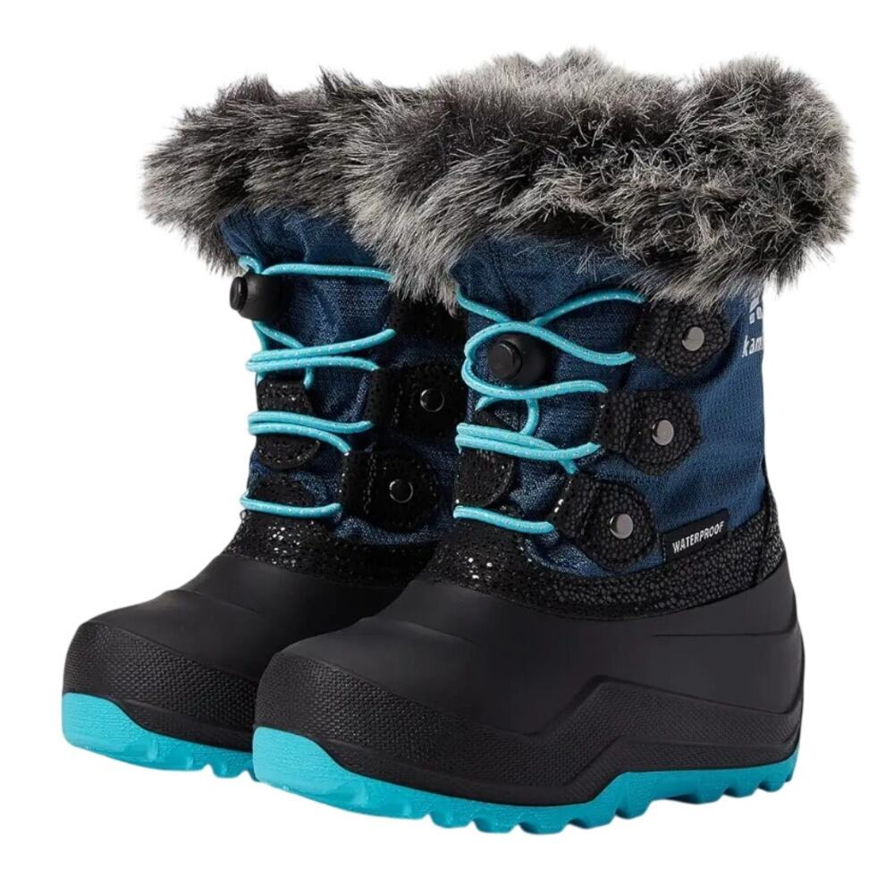 Kamik Kids Girls Powdery 3 Snow Boots Size 12 Navy Blue Black Waterproof NIB